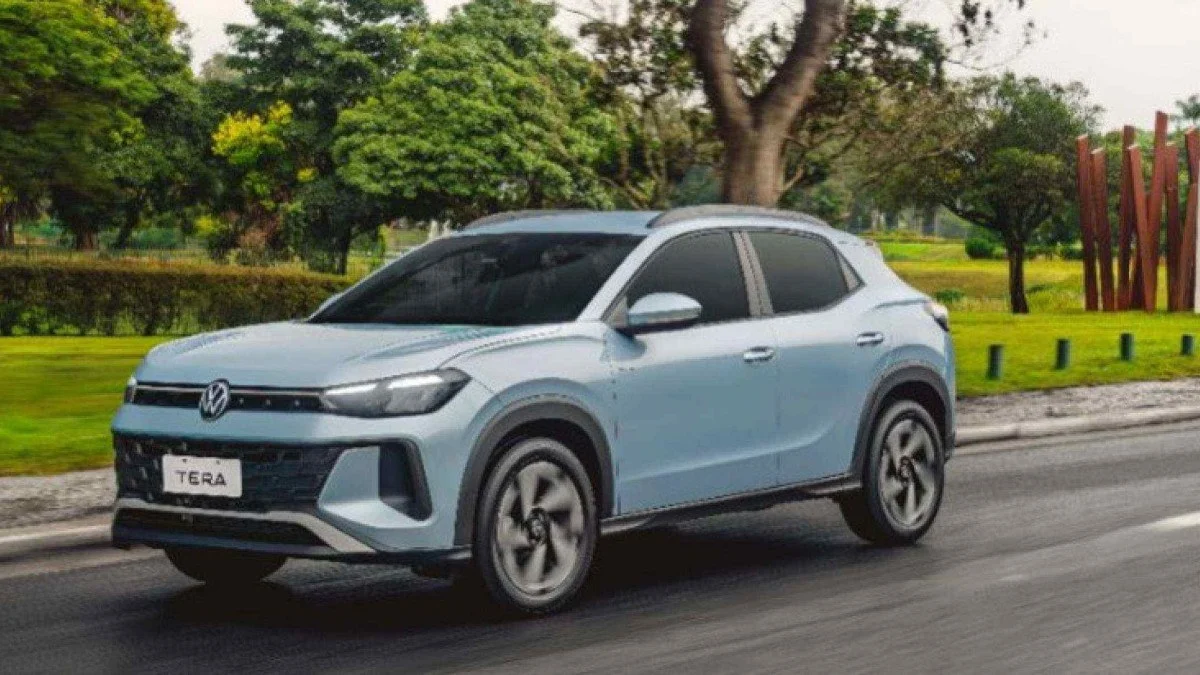 Volkswagen Tera em movimento em uma estrada