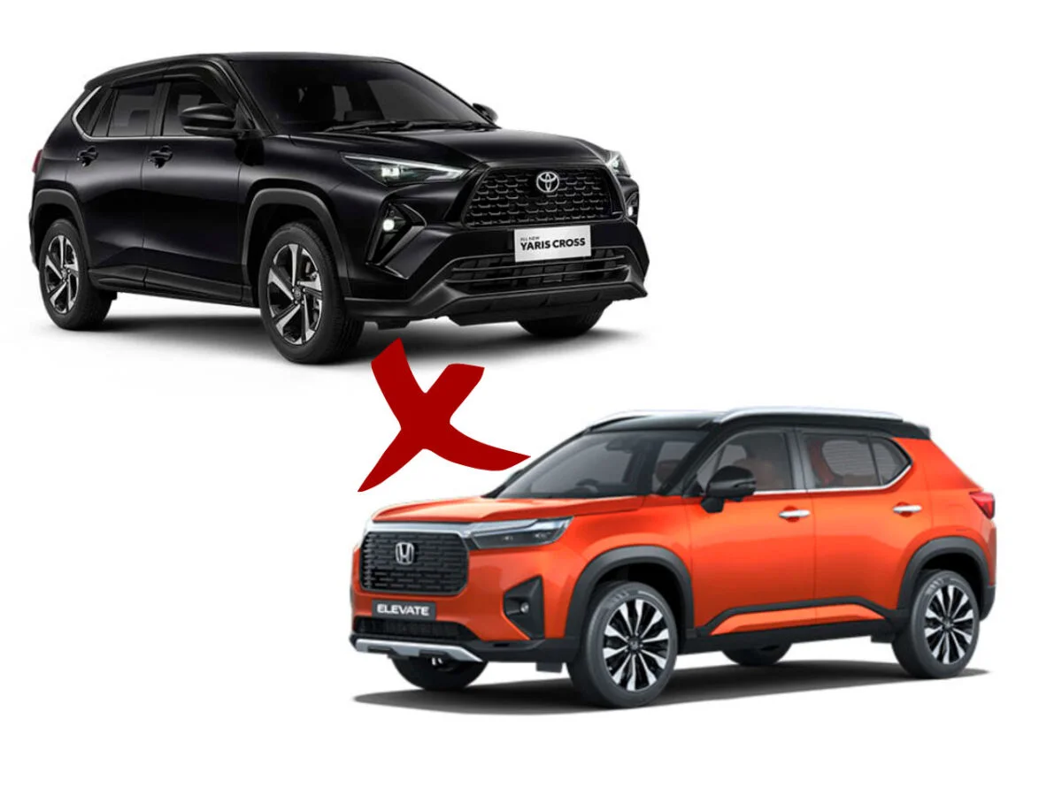 Compara&ccedil;&atilde;o entre Toyota Yaris Cross e Honda WR-V.