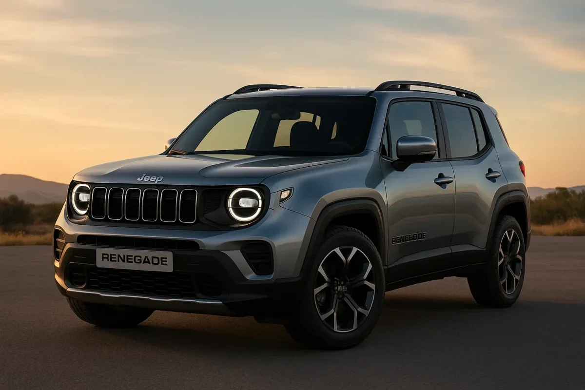 Jeep Renegade ao entardecer