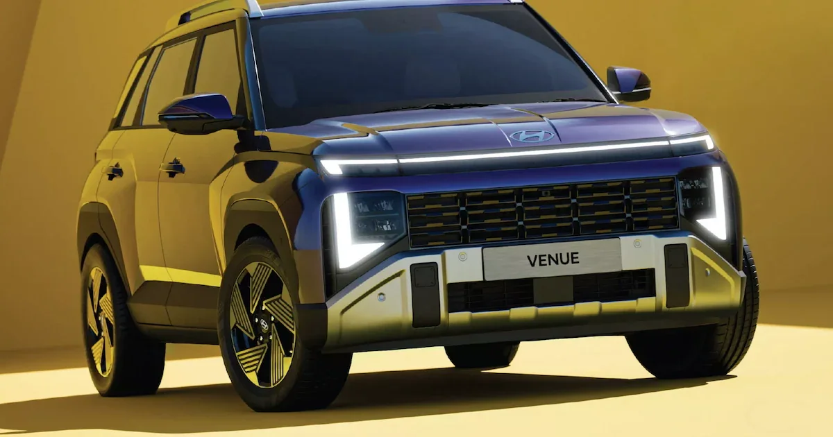 Detalhe do painel do Hyundai Venue