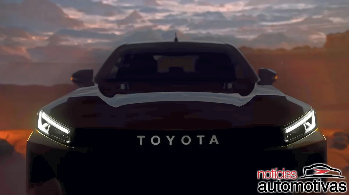 Teaser da nova Hilux 2026