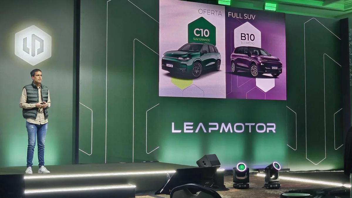 Apresentação dos modelos Leapmotor C10 e B10.
