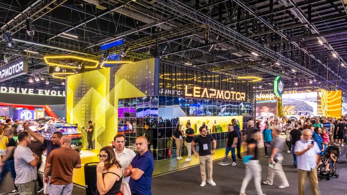 Stand da Leapmotor no Sal&atilde;o do Autom&oacute;vel