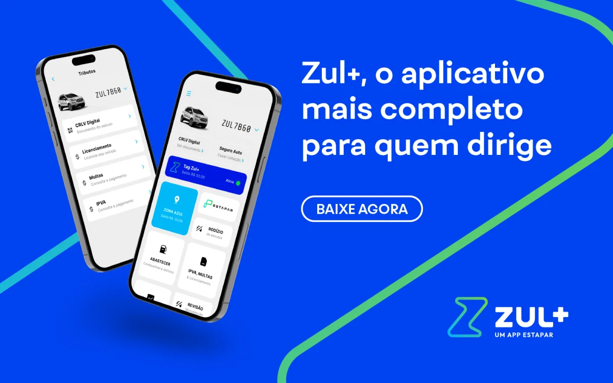 Aplicativo Zul+ para motoristas.