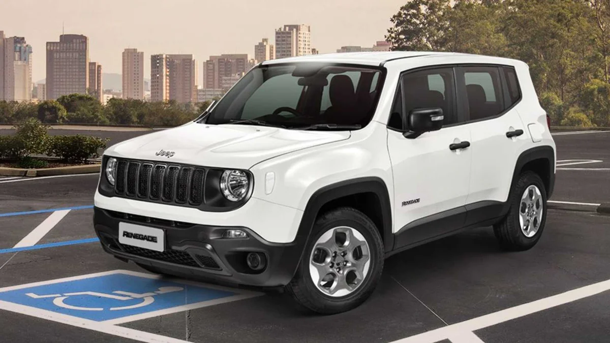 Jeep Renegade em vaga para PCD