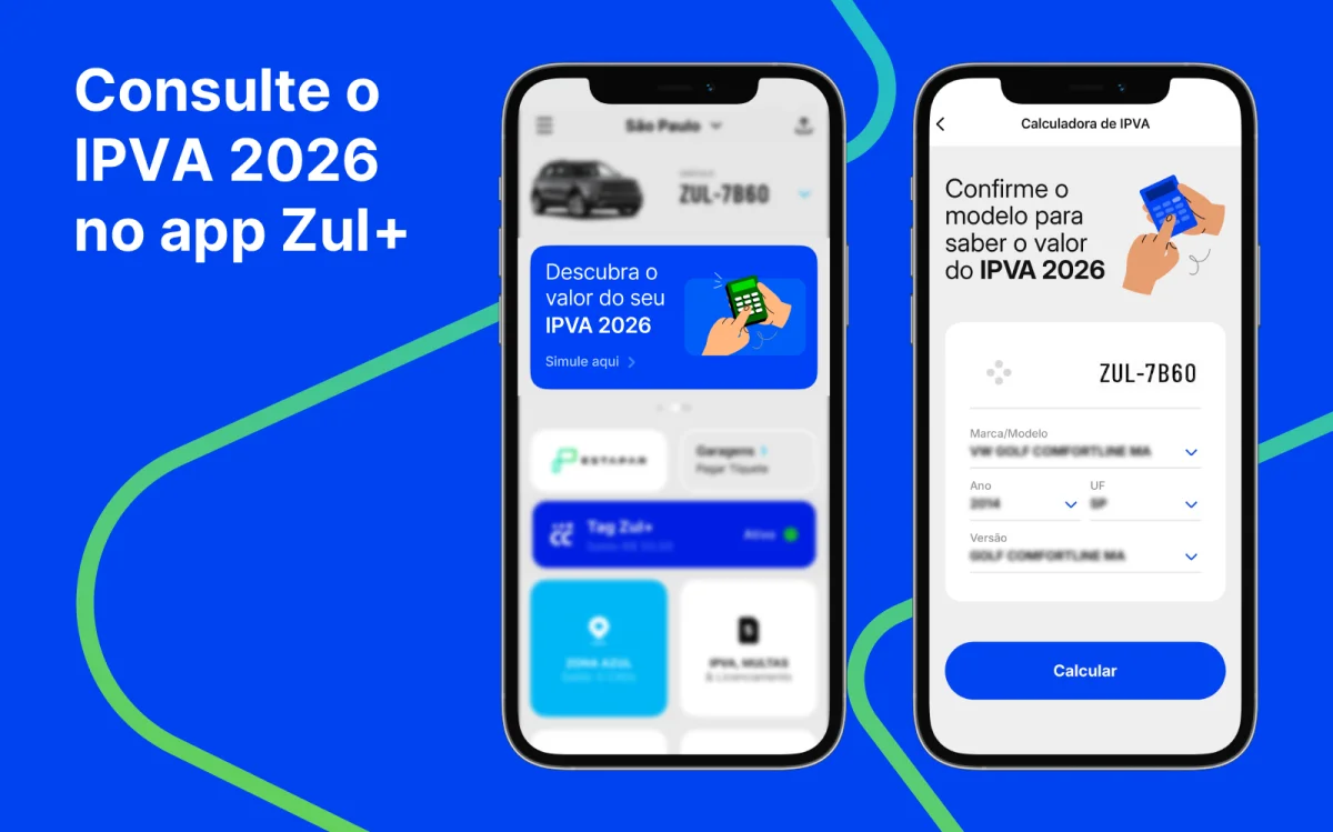 Banner informativo sobre a calculadora de IPVA 2026.