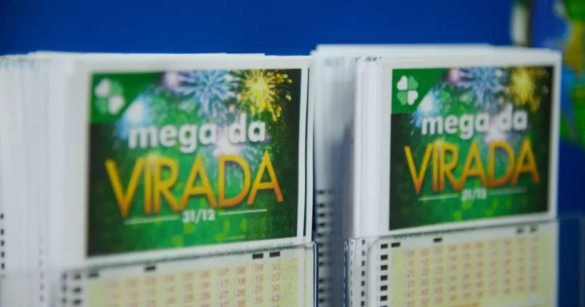 Bilhetes da Mega da Virada.