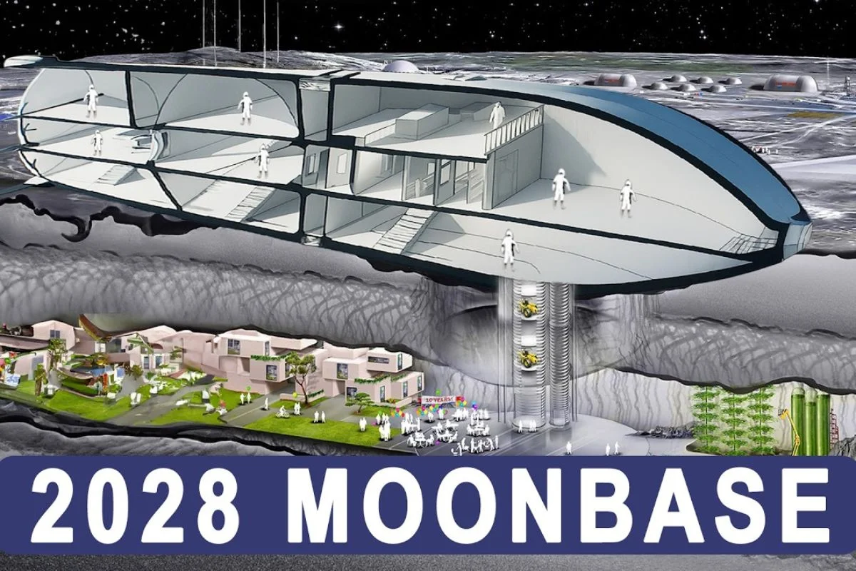 Plano da SpaceX para Base Lunar Alpha em 2028