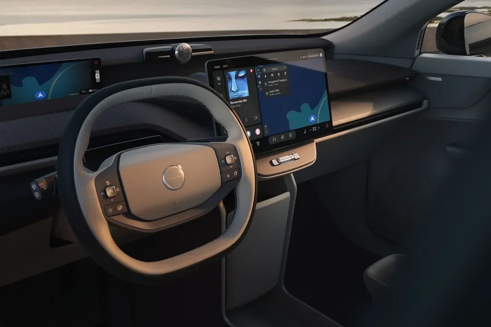 Painel central do Volvo EX60
