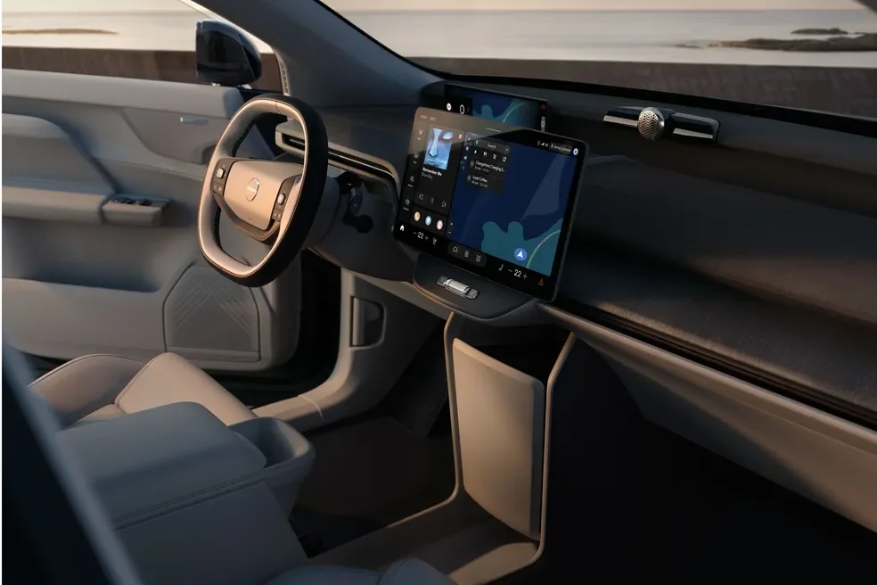 Cabine interior do Volvo EX60