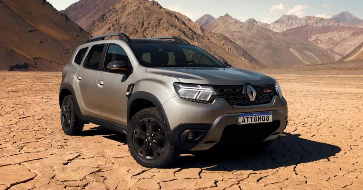 Renault Duster 2026 em paisagem desértica