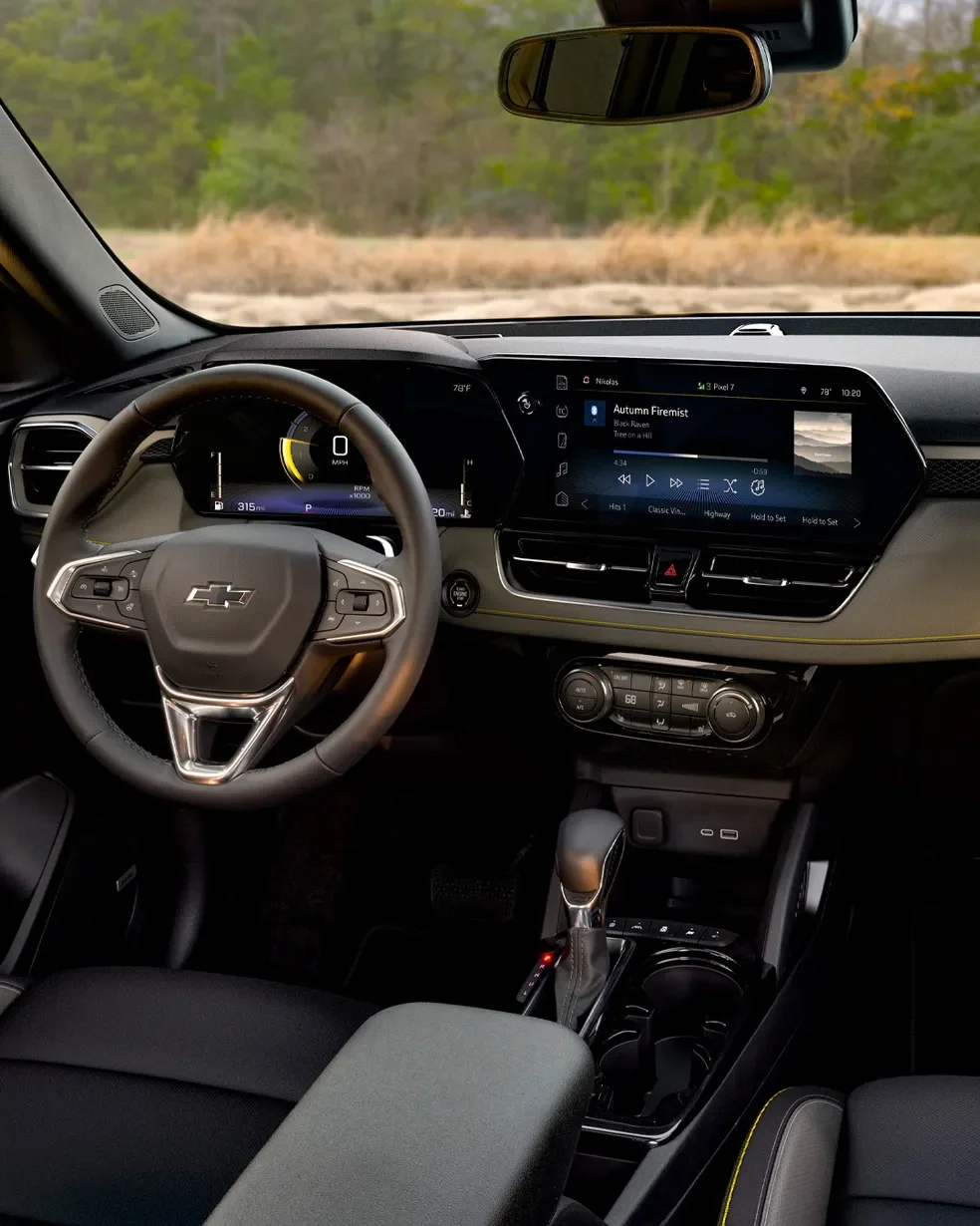 Interior tecnológico do novo Chevrolet Tracker 2026