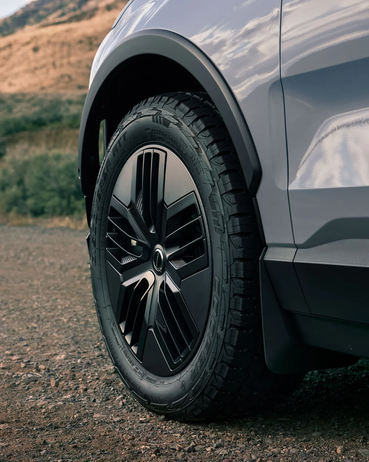 Detalhe da roda do Volvo EX30
