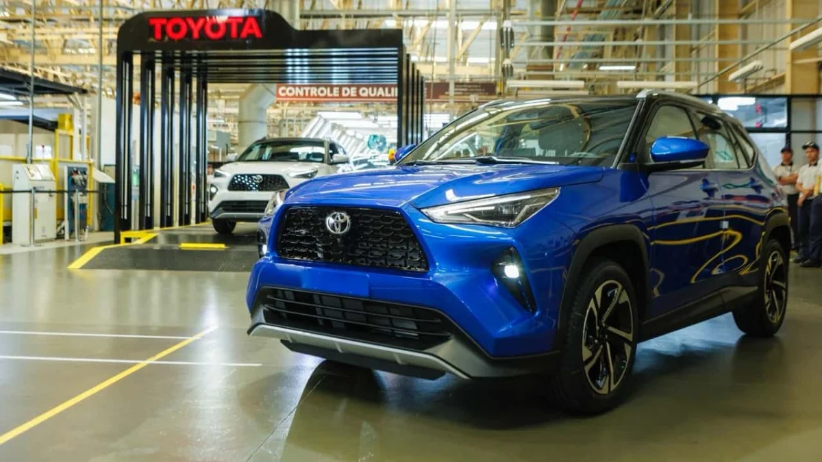 Toyota Yaris Cross em produ&ccedil;&atilde;o.