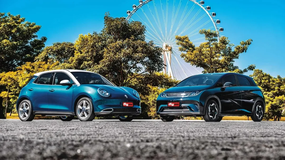 Carros el&eacute;tricos em destaque.