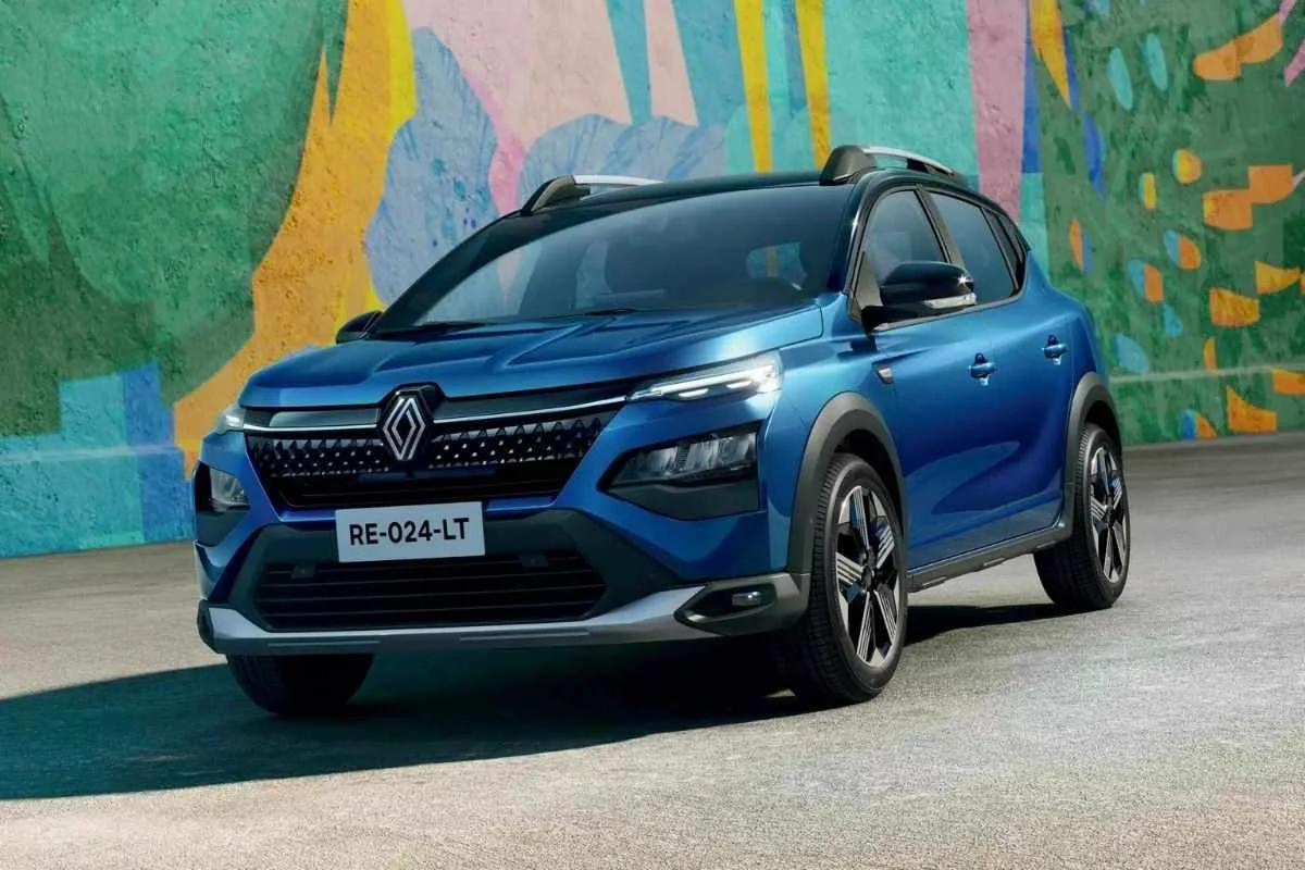 Renault Kardian em uma paisagem vibrante.