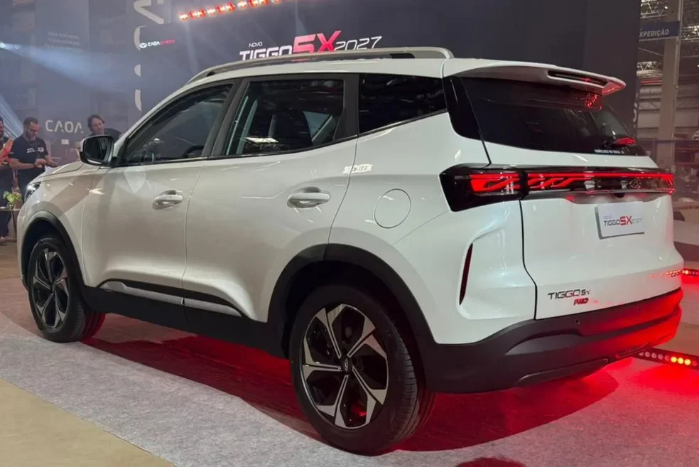 Traseira do Caoa Chery Tiggo 5X Pro Max.