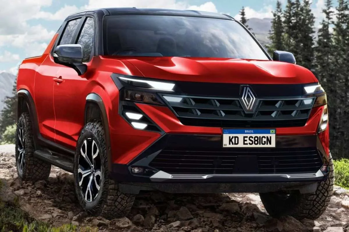 Proje&ccedil;&atilde;o da Renault Niagara em estrada de terra
