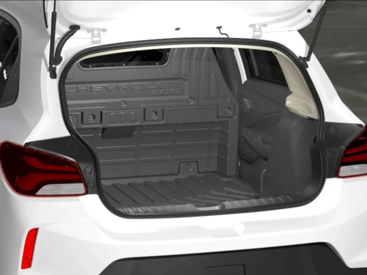 Espaço interno de um Chevrolet Onix.