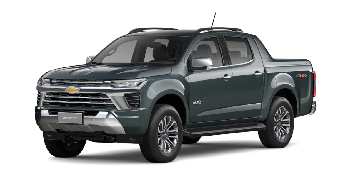 Chevrolet S10 em exibição.