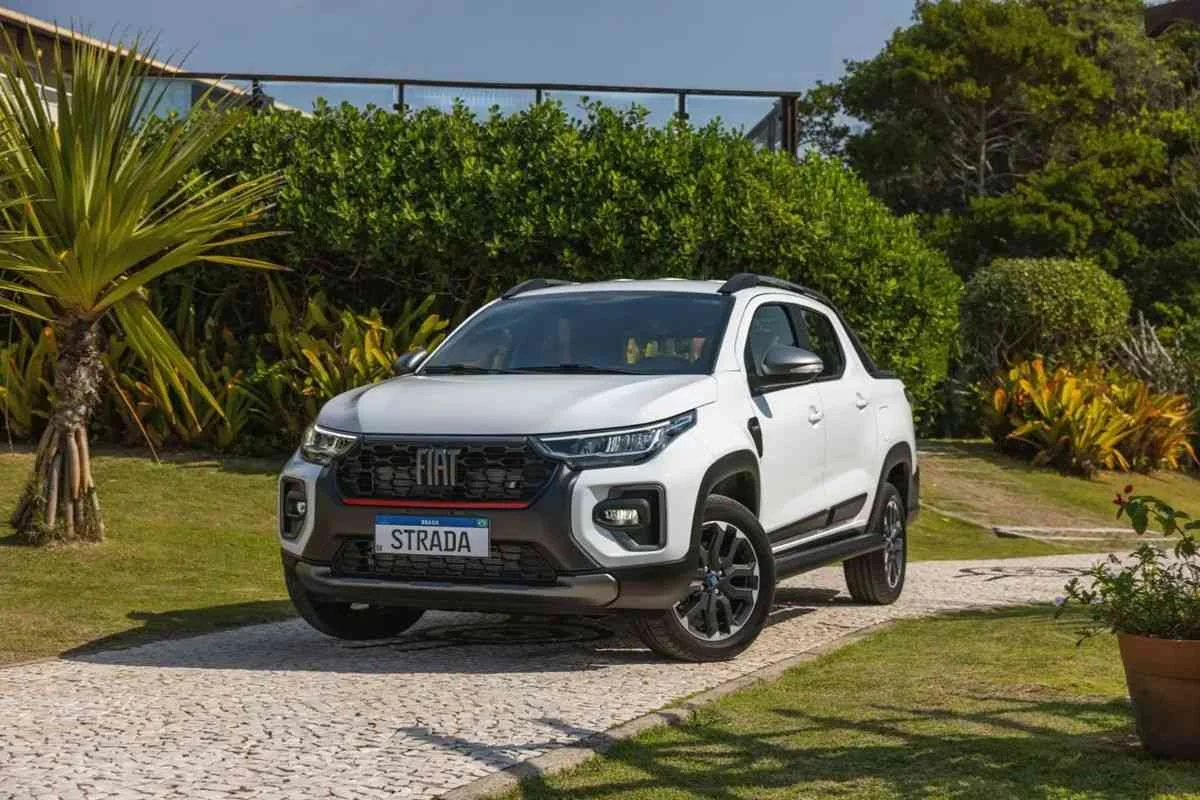 Fiat Strada 2026 em exibi&ccedil;&atilde;o