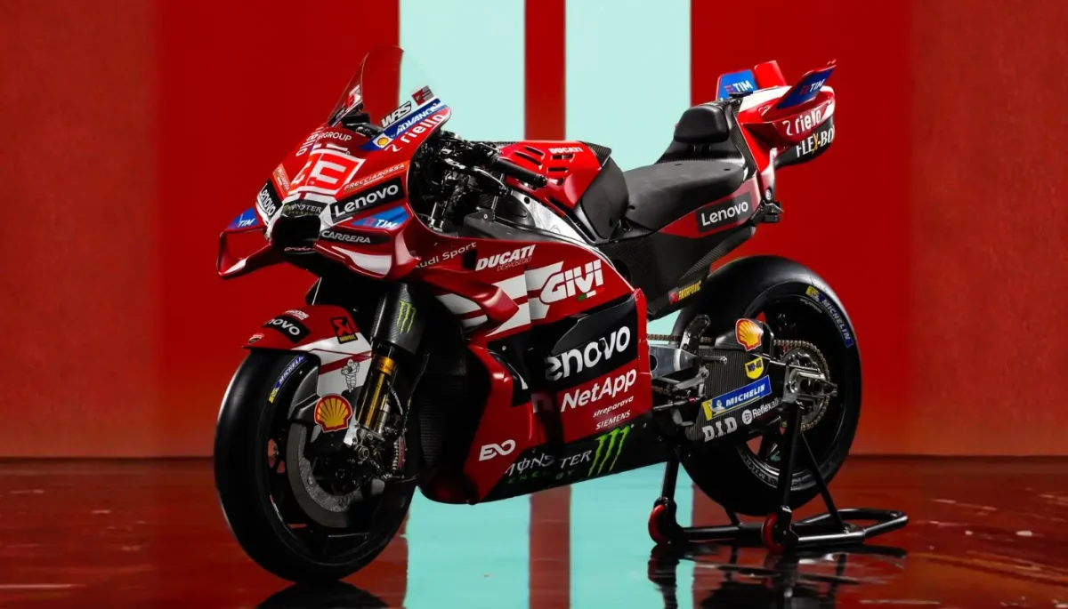 Ducati com nova pintura MotoGP 2026
