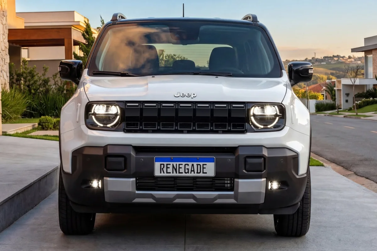 Jeep Renegade Sahara 2027 frontal estacionado