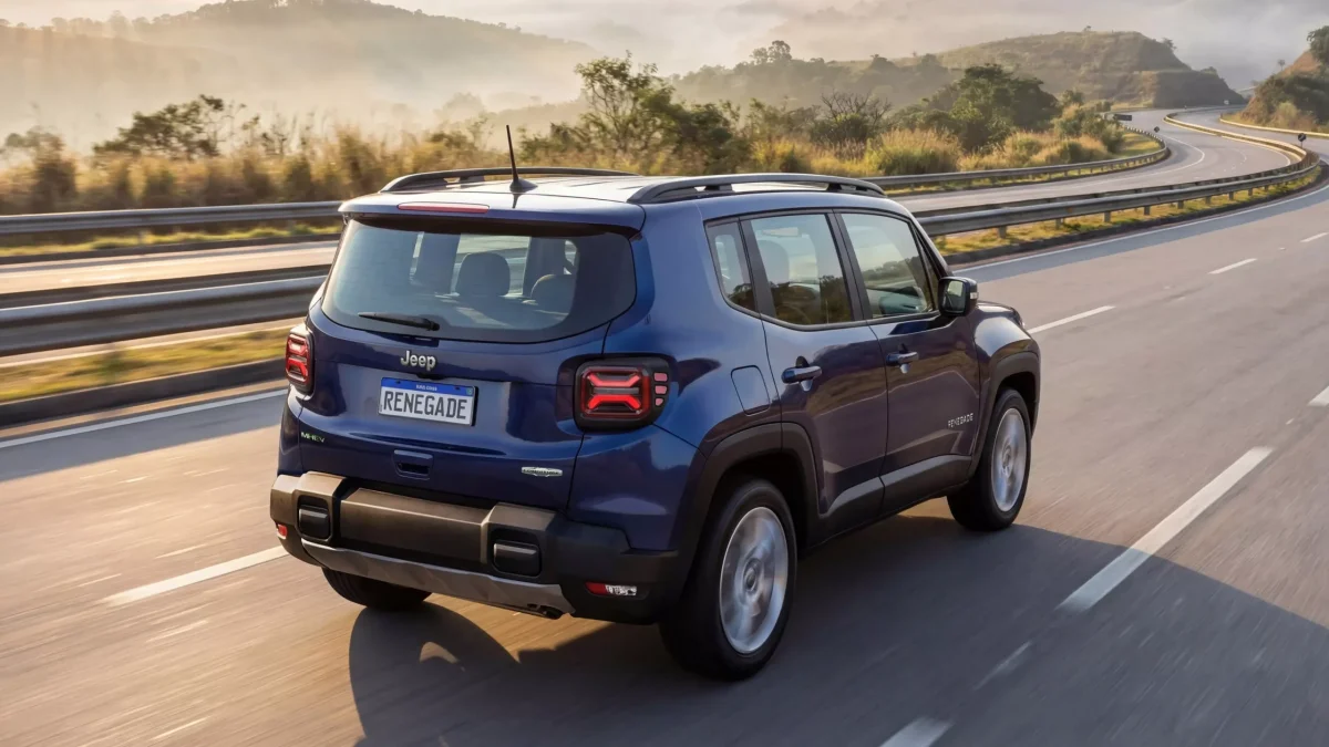 Jeep Renegade Longitude na estrada.