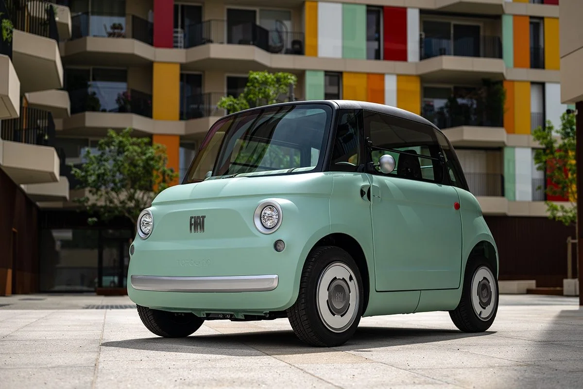Imagem de um carro Fiat compacto.