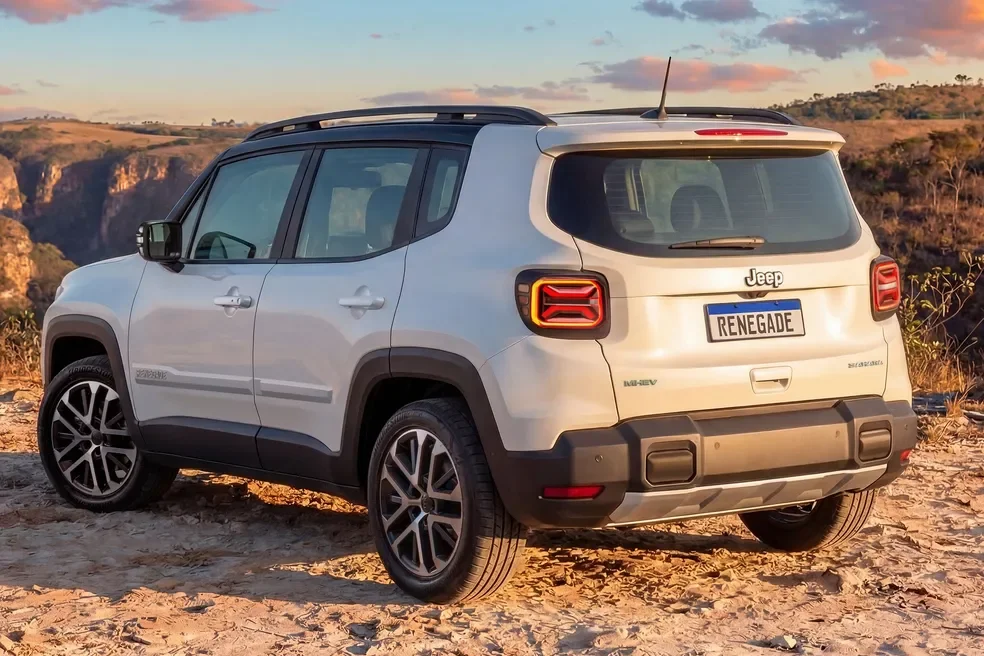 Vista traseira do Jeep Renegade Sahara 2027