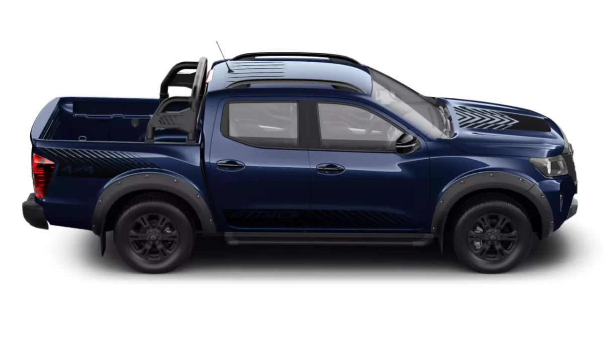 Frente robusta da Nissan Frontier.