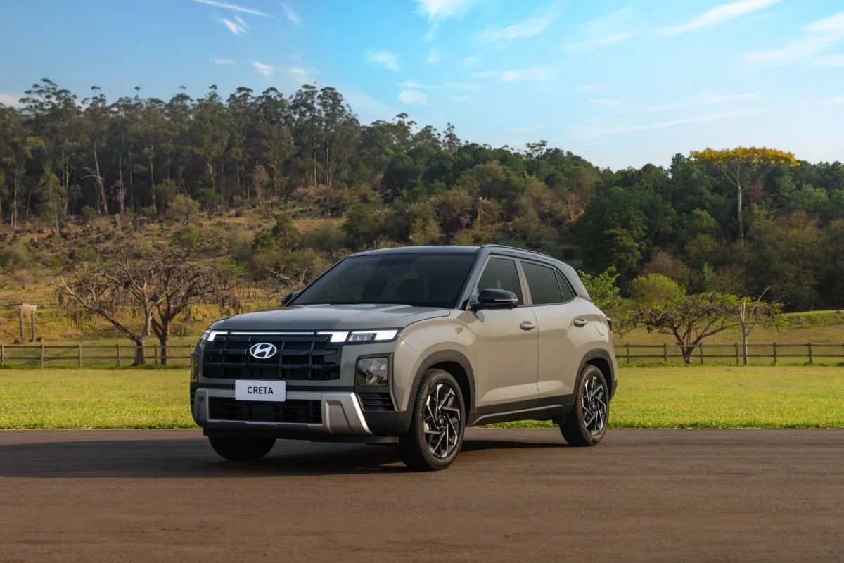 Novo Hyundai Creta Ultimate em um cen&aacute;rio ao ar livre.