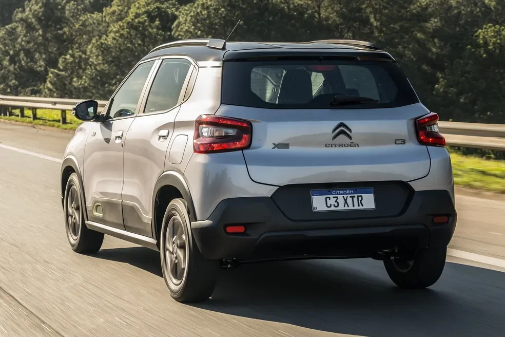 Vista traseira do Citro&euml;n C3 XTR