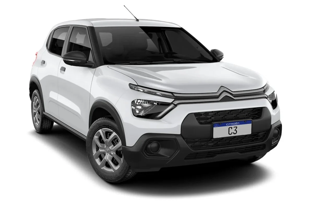 Vista frontal do Citro&euml;n C3 Live Go