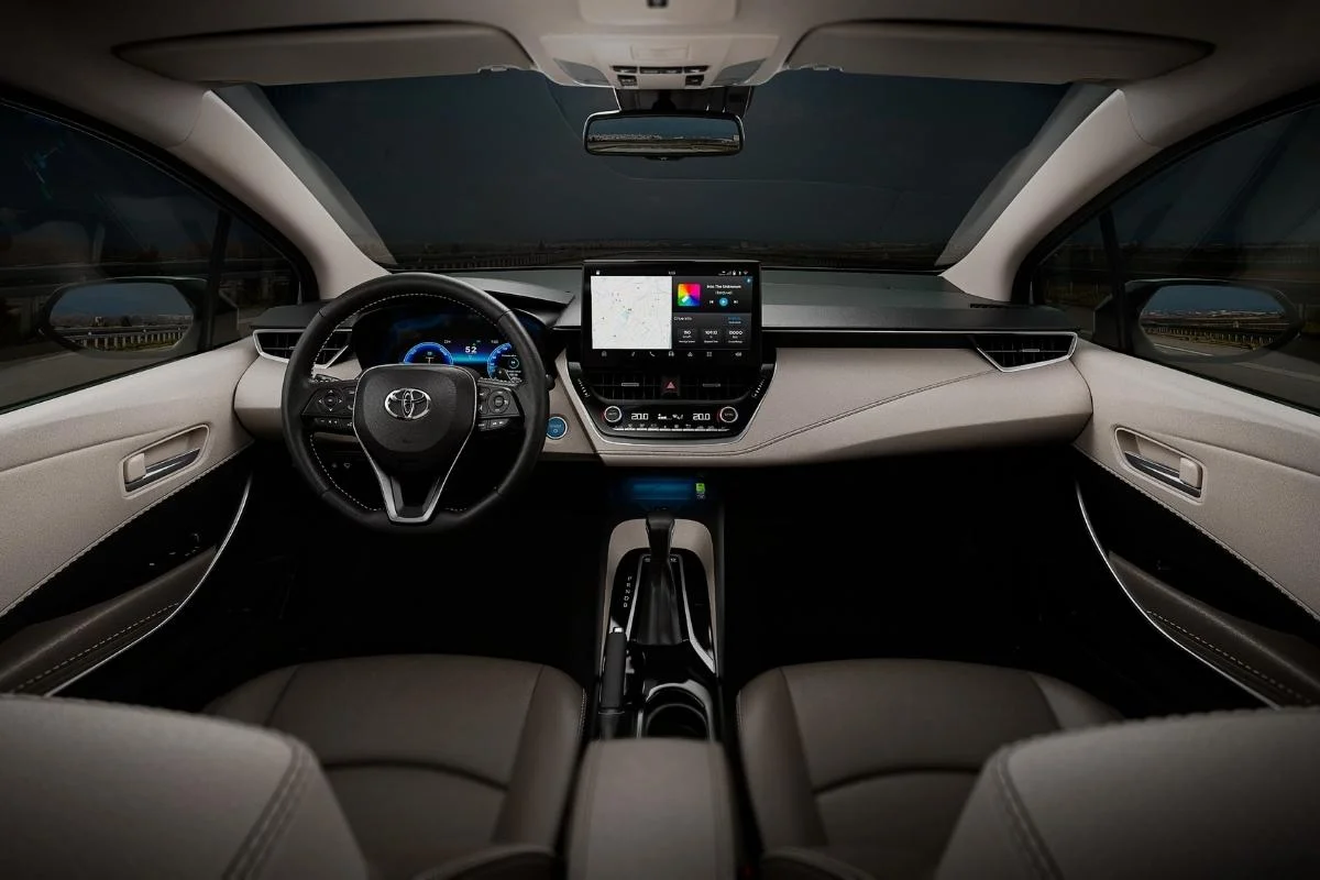 Interior do Toyota Corolla Cross