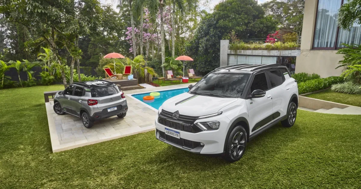 Citro&euml;n Aircross em um ambiente externo