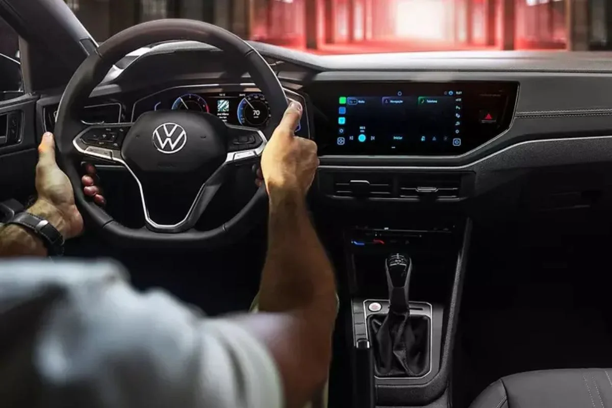 Interior do Volkswagen Nivus.