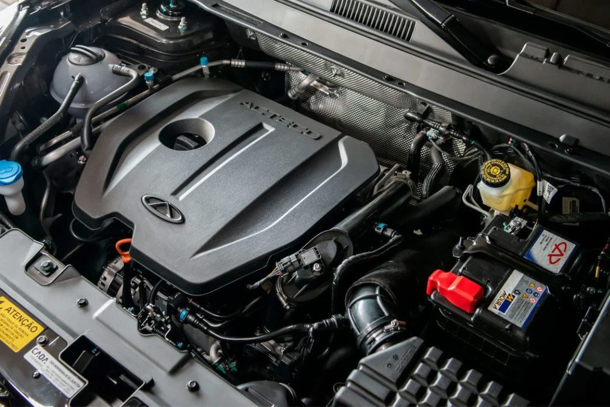 Motor do Tiggo 5X.