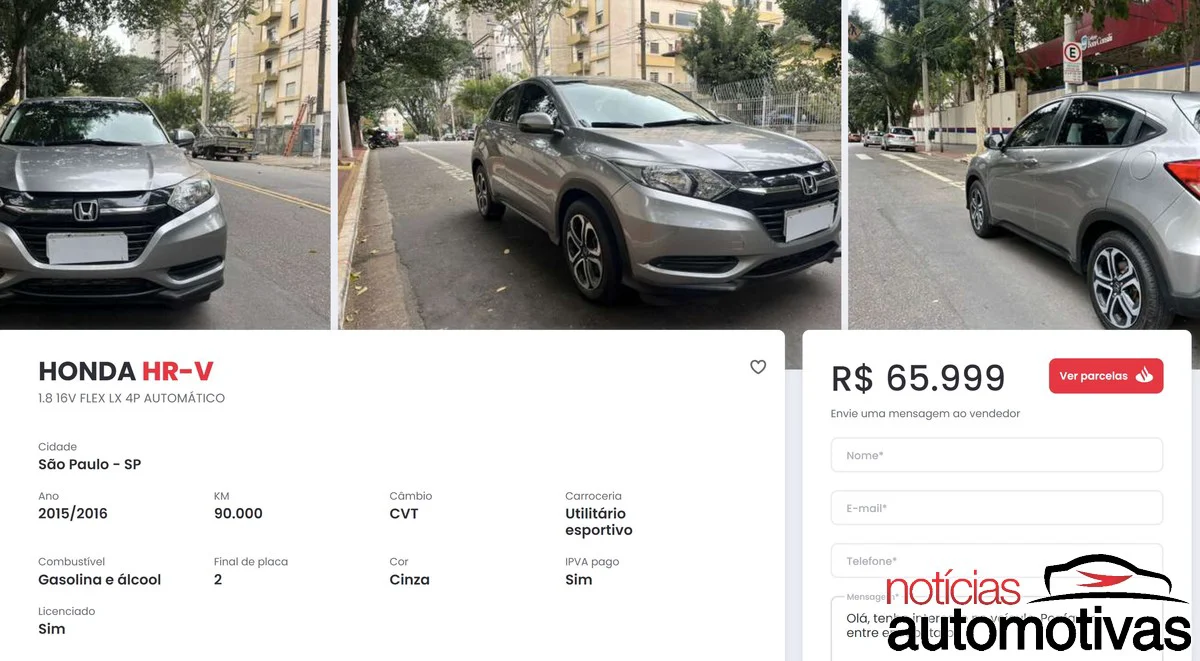 Honda HR-V 2015/2016 &agrave; venda