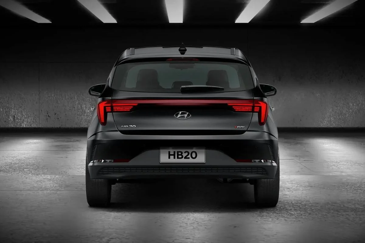 Traseira do Hyundai HB20