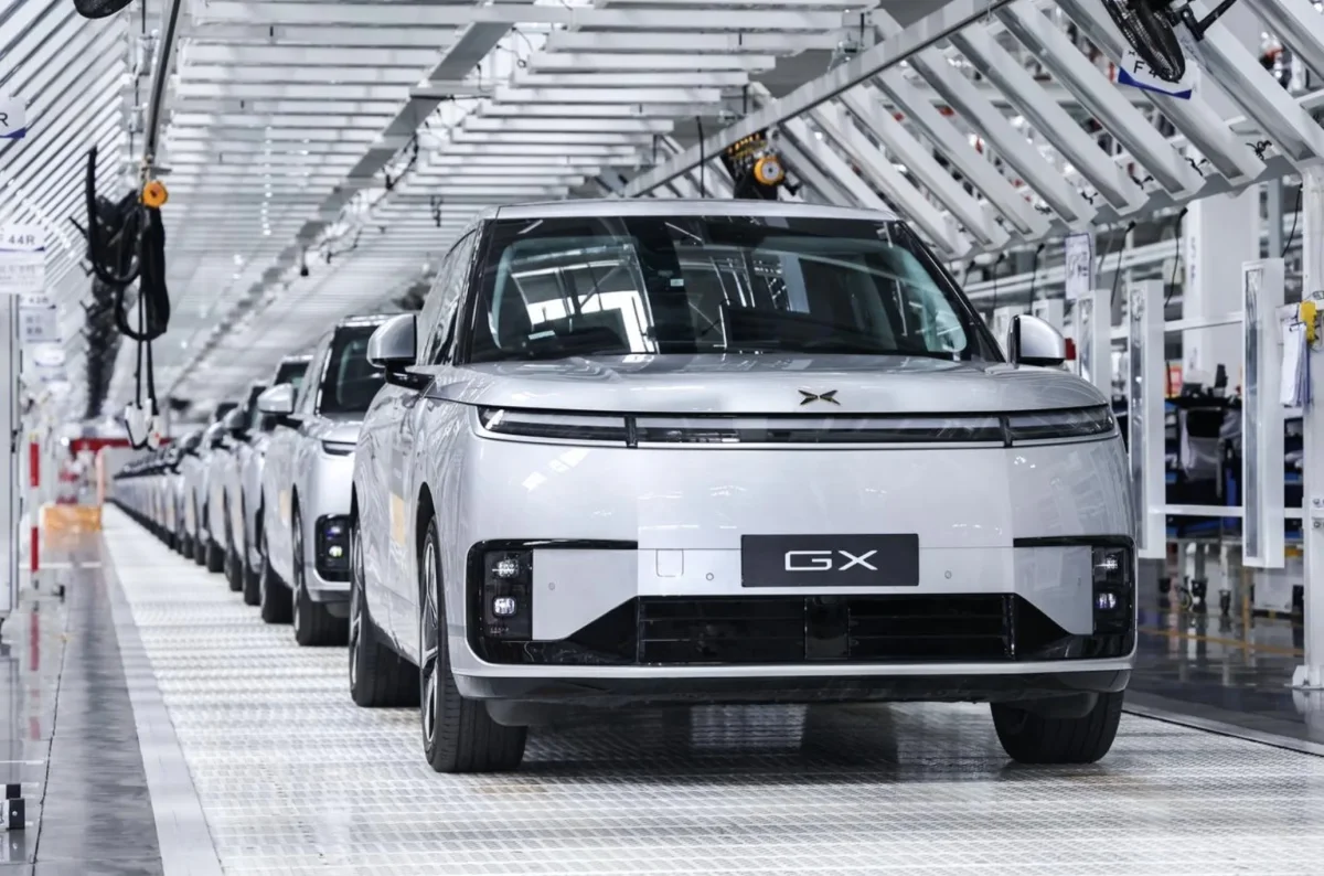 Linha de produção de carros SUV GX da Xpeng