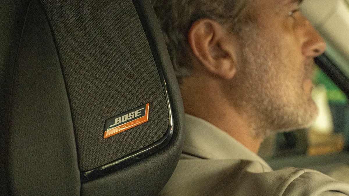 Sistema de som premium da Bose no Nissan Kicks.