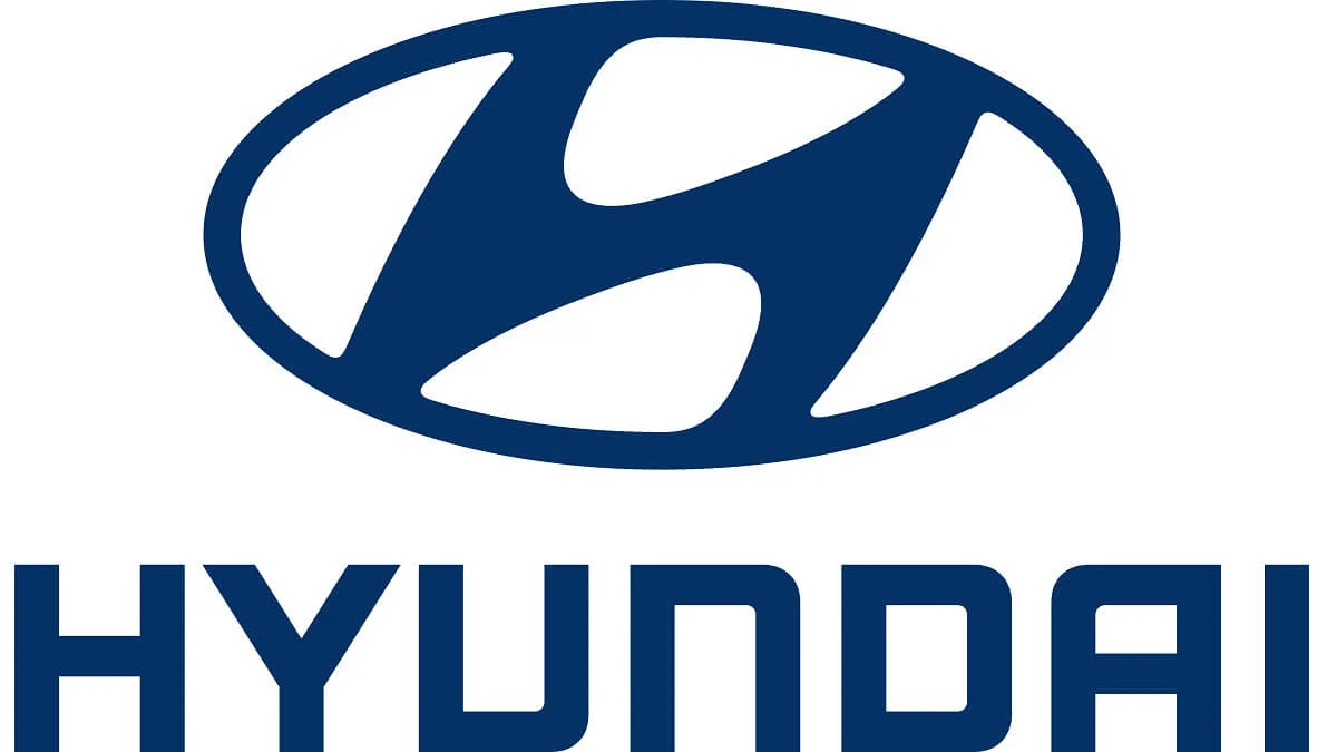 Logo da Hyundai em fundo branco.