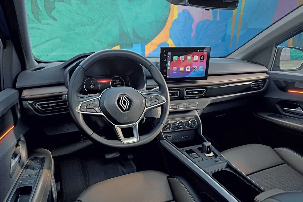 Painel do Renault Kardian 2026 com sistema openR link