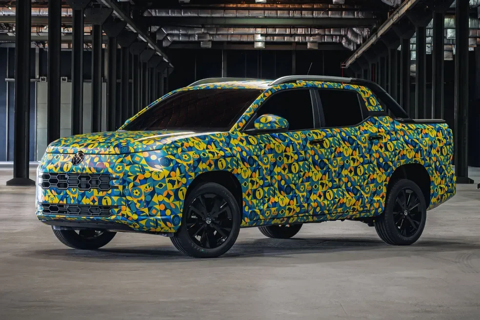 Imagem frontal do protótipo Volkswagen Tukan 2027.