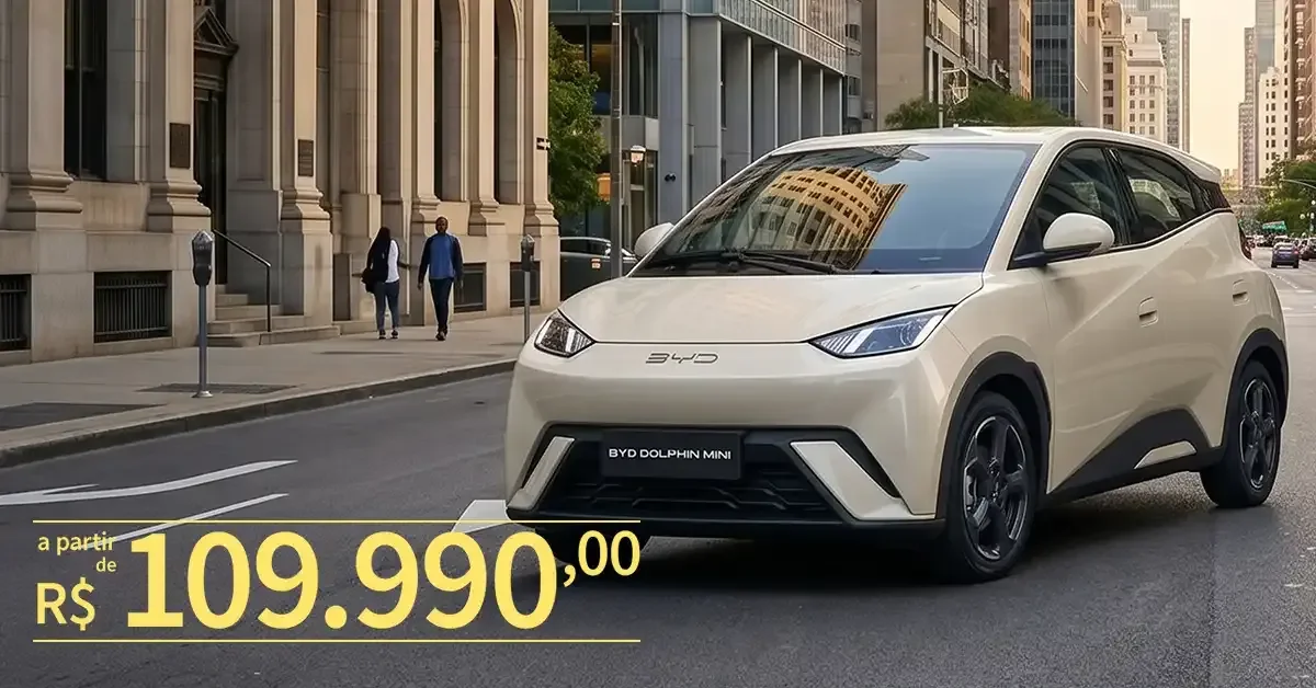 Carro elétrico BYD Dolphin MNI com preço de oferta