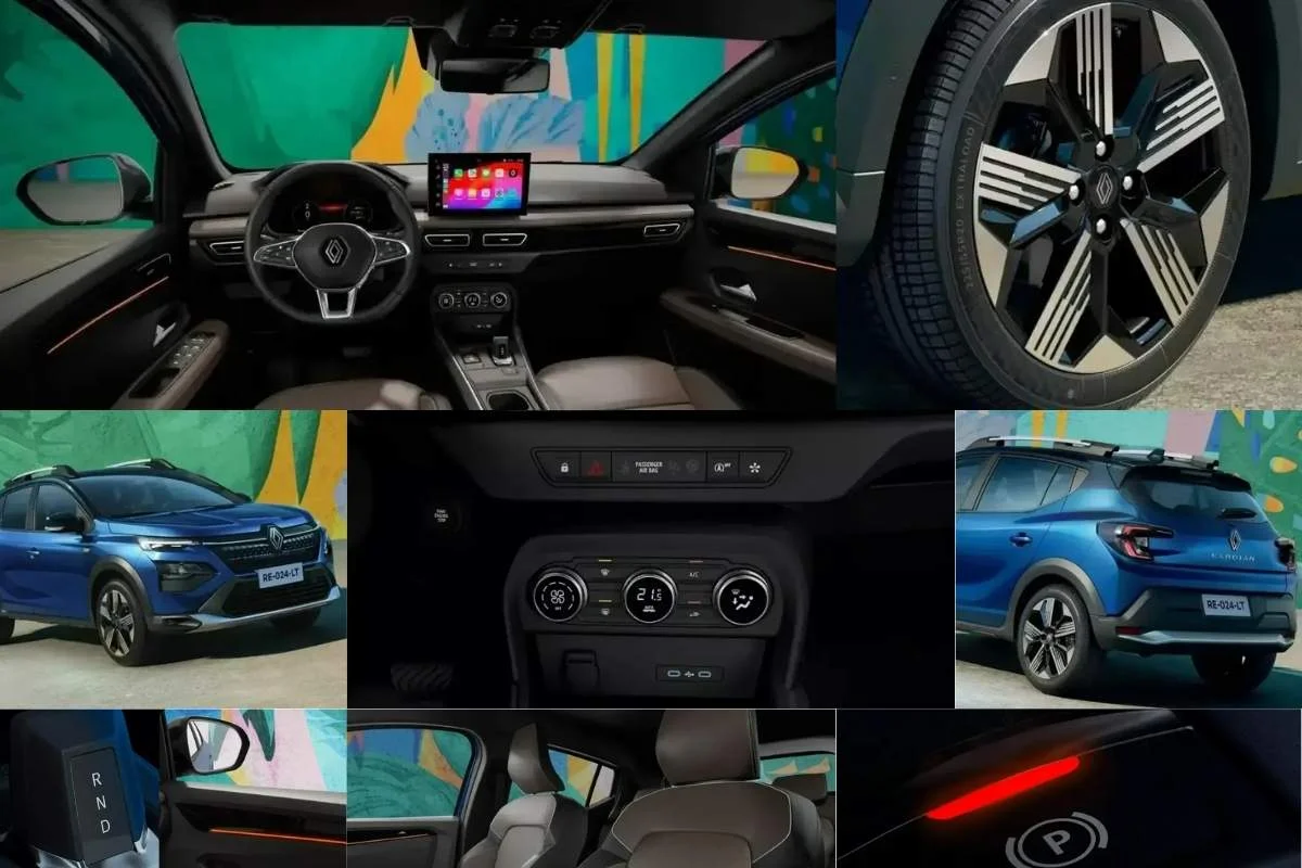 Interior e detalhes do Renault Kardian Evolution AT